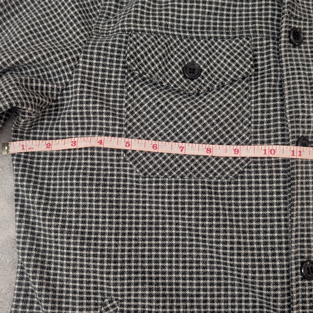 Have Men's Black and White Checkered Shirt Jacket - Picture 9 of 12